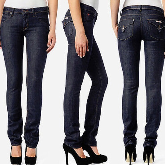 Hudson Dark Blue Wash Jeans. Mid-Rise. Cotton/Spandex. Size 28 - Picture 12 of 12